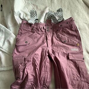 Burton Purple Overalls with Polka Dot Straps